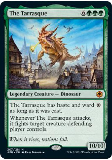 (英)【Foil】タラスク / The Tarrasque【AFR】 No.207