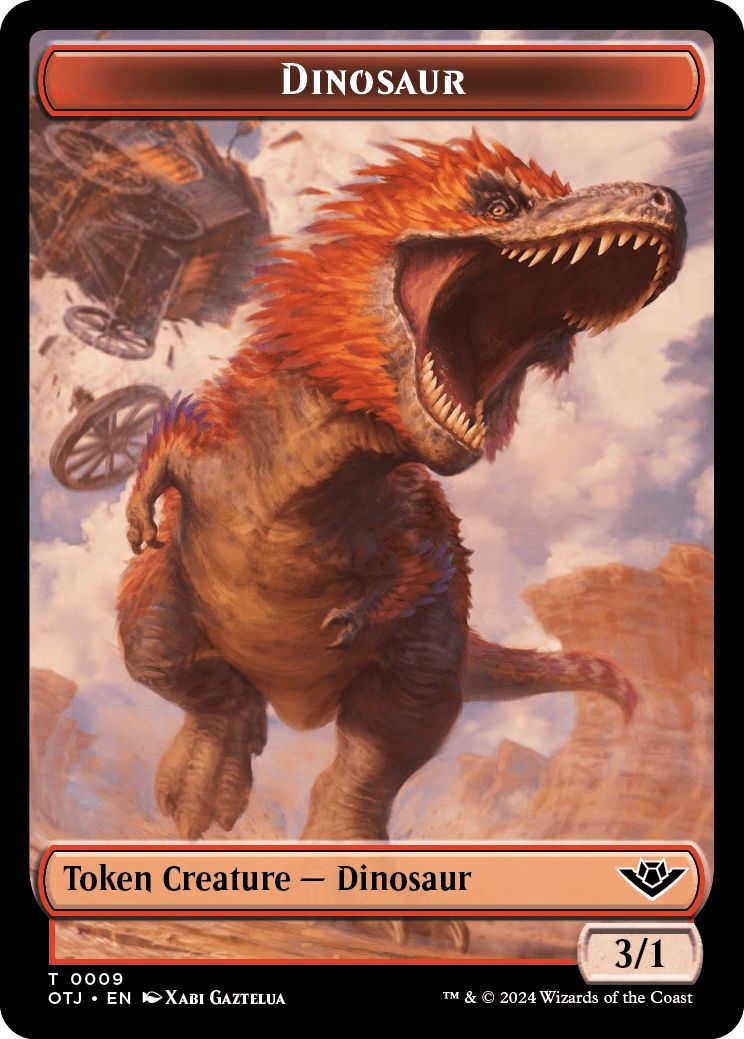 (英)恐竜トークン / Dinosaur Token【OTJ-TOKEN】 No.009