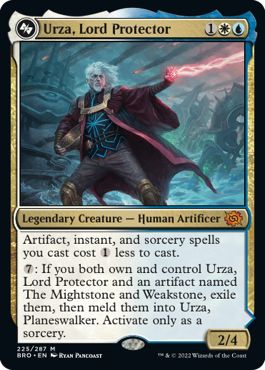 (英)護国卿、ウルザ / Urza, Lord Protector - プレインズウォーカー、ウルザ / Urza, Planeswalker【BRO】 No.225