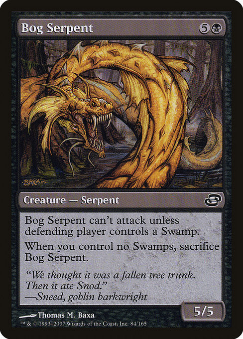 (英)【Foil】沼の大蛇 / Bog Serpent【PLC】 No.084