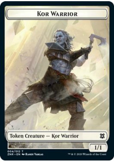 (英)コー・戦士トークン / Kor Warrior Token【ZNR-TOKEN】 No.004