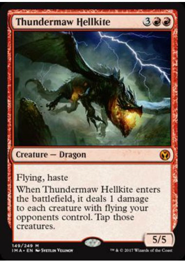 (英)【Foil】雷口のヘルカイト / Thundermaw Hellkite【IMA】 No.149