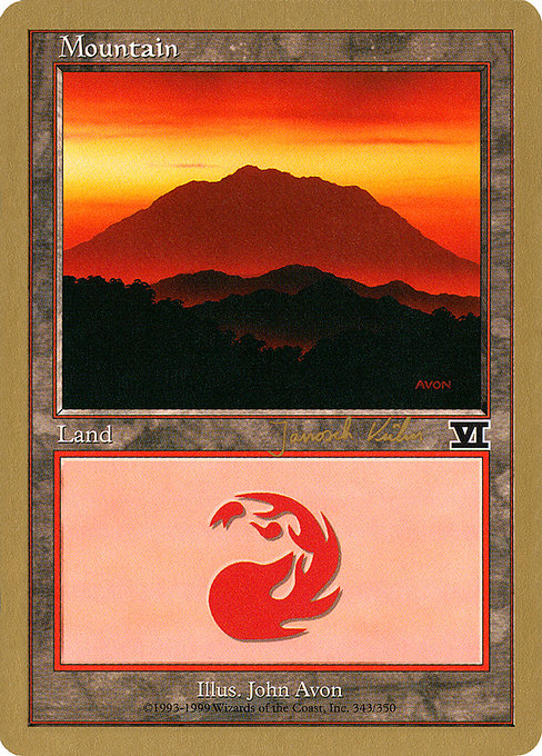 (英)山 / Mountain【WC00】 World Championship Decks 2000 Janosch Kuhn 金枠 No.105