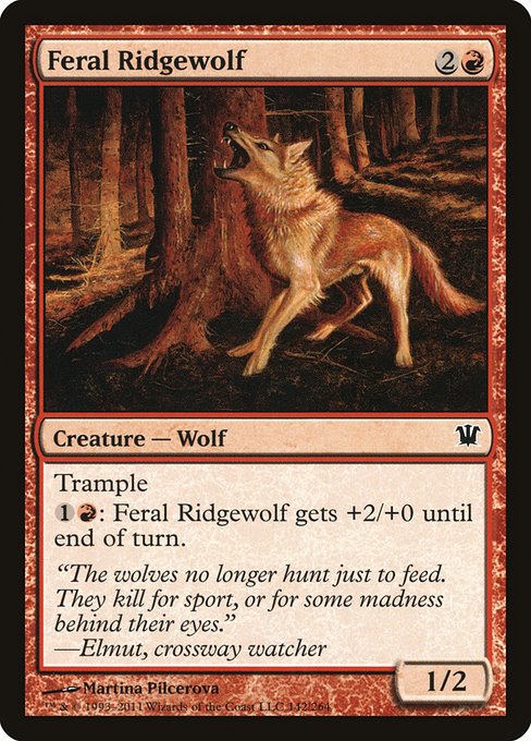 (英)残忍な峰狼 / Feral Ridgewolf【ISD】 No.142