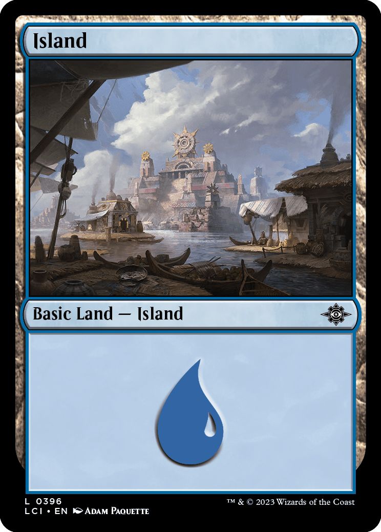 (英)【Foil】島 / Island【LCI】 No.396