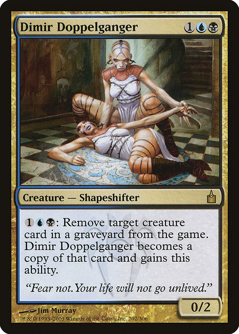 (英)【Foil】ディミーアのドッペルゲンガー / Dimir Doppelganger【RAV】 No.202