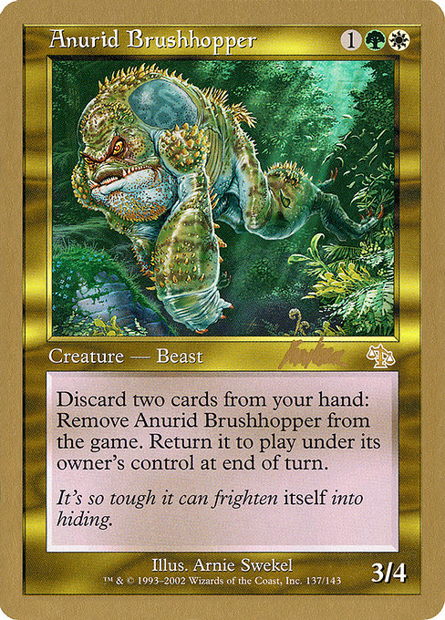 (英)藪跳ねアヌーリッド / Anurid Brushhopper【WC02】 World Championship Decks 2002 Brian Kibler 金枠 No.068