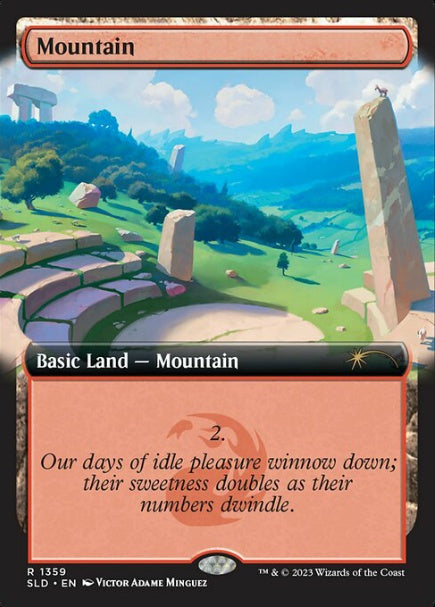 (英)【Foil】山 / Mountain【SLD】Featuring: the Mountain Goats No.1359