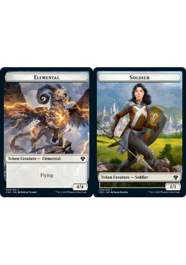 (英)エレメンタルトークン / Elemental Token No.003 - 兵士トークン / Soldier Token【C20-TOKEN】 No.005