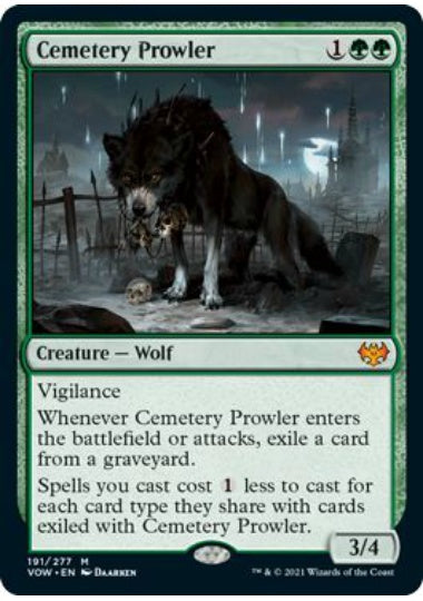 (英)【Foil】墓所のうろつくもの / Cemetery Prowler【VOW】 No.191