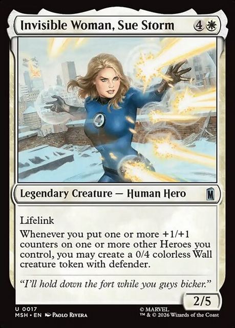 (英)【Foil】インビジブル・ウーマン、スー・ストーム / Invisible Woman, Sue Storm【MSH】 No.017