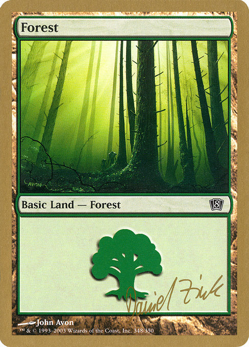 (英)森 / Forest【WC03】 World Championship Decks 2003 Daniel Zink 金枠 No.128