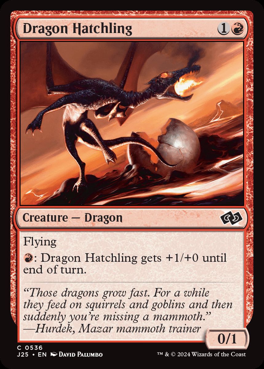 (英)ドラゴンの雛 / Dragon Hatchling【J25】 No.536