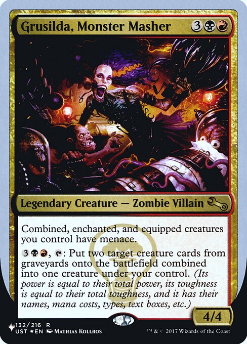 (英)【Foil】Grusilda, Monster Masher【UNF-LST】 No.048
