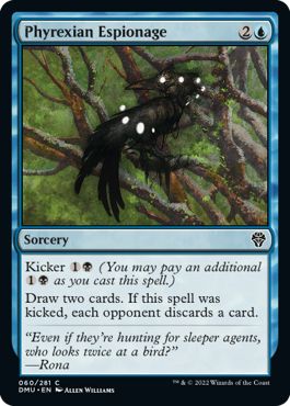 (英)【Foil】ファイレクシア流諜報術 / Phyrexian Espionage【DMU】 No.060