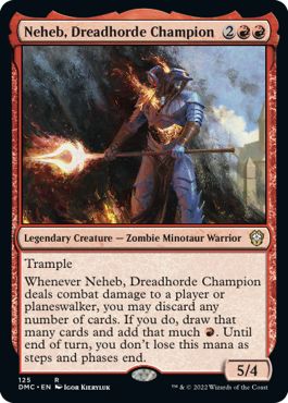 (英)戦慄衆の勇者、ネヘブ / Neheb, Dreadhorde Champion【DMC】 No.125