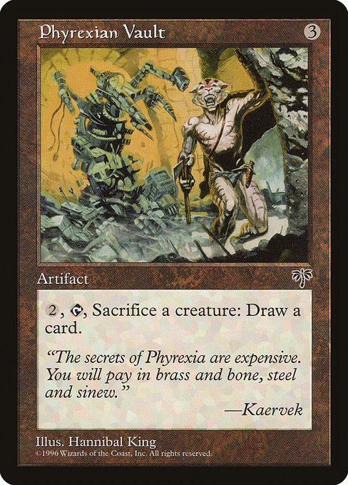(英)ファイレクシアの蔵 / Phyrexian Vault【MIR】 No.316