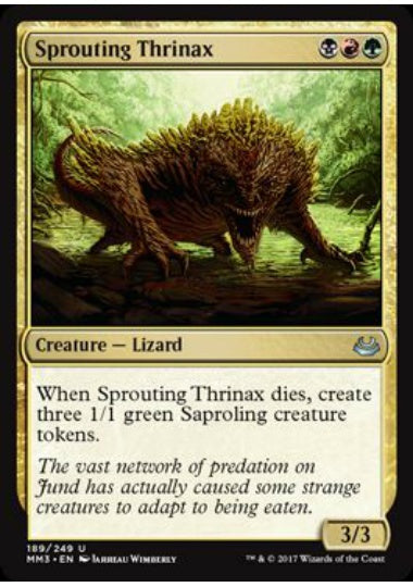 (英)【Foil】芽吹くトリナクス / Sprouting Thrinax【MM3】 No.189