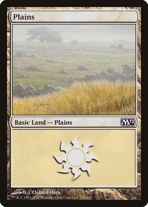 (英)【Foil】平地 / Plains【M12】 No.231