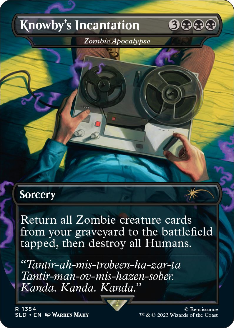 (英)【Foil】Knowby's Incantation[ゾンビの黙示録 / Zombie Apocalypse]【SLD】Secret Lair x The Evil Dead No.1354