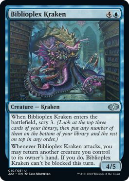 (英)大図書棟のクラーケン / Biblioplex Kraken【J22】 No.010