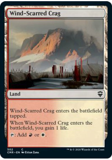 (英)風に削られた岩山 / Wind-Scarred Crag【CMR】 統率者デッキ収録 No.502