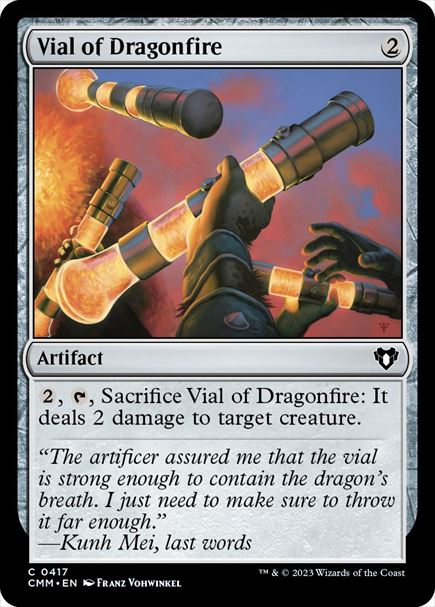 (英)【Foil】龍火の薬瓶 / Vial of Dragonfire【CMM】 No.0417