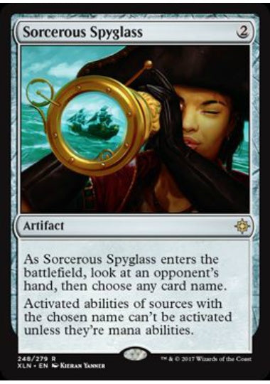 (英)【Foil】魔術遠眼鏡 / Sorcerous Spyglass【XLN】 No.248