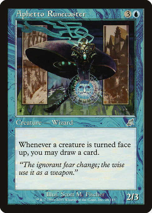 (英)【Foil】アフェットのルーン術士 / Aphetto Runecaster【SCG】 No.028