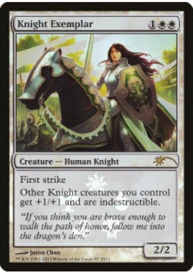 (英)【Foil】模範の騎士 / Knight Exemplar【PRM】リセールプロモ No.025