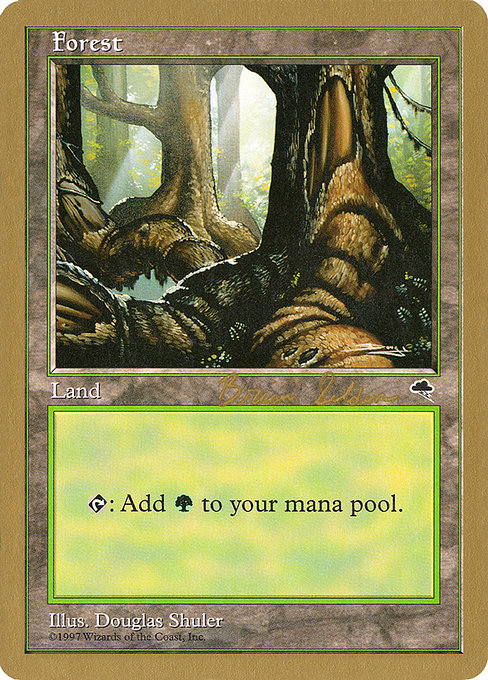 (英)森 / Forest【WC98】 World Championship Decks 1998 Brian Selden 金枠 No.104