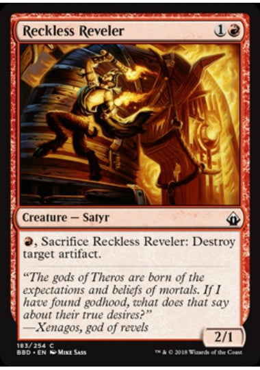 (英)【Foil】無謀な歓楽者 / Reckless Reveler【BBD】 No.183