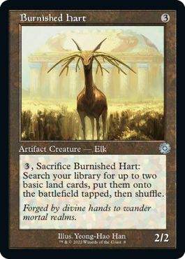 (英)つややかな雄鹿 / Burnished Hart【BRR】 旧枠加工カード No.008