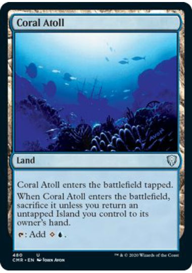 (英)珊瑚礁 / Coral Atoll【CMR】 統率者デッキ収録 No.480