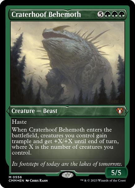 (英)【エッチングFoil】孔蹄のビヒモス / Craterhoof Behemoth【CMM】 No.0556