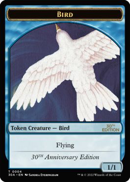(英)鳥トークン / Bird Token【30A-TOKEN】 No.004