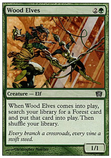 (英)ウッド・エルフ / Wood Elves【8ED】 No.289