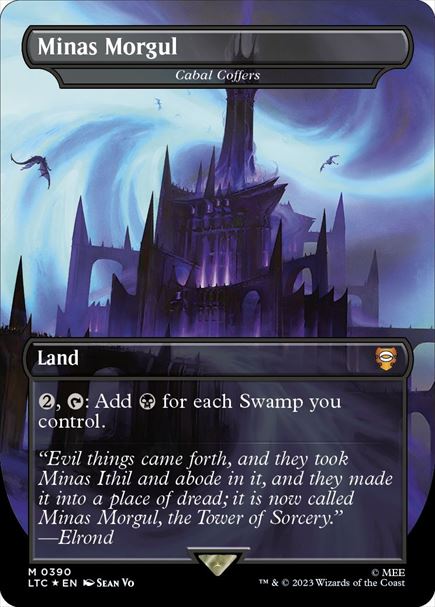 (英)【Surge-Foil】ミナス・モルグル / Minas Morgul[陰謀団の貴重品室 / Cabal Coffers] ★ボーダーレス★(王国と遺物) 【LTC】 No.390