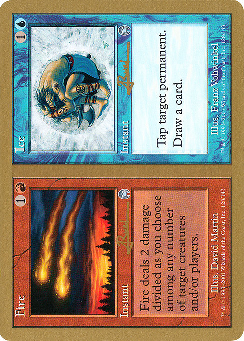 (英)火+氷 / Fire+Ice【WC01】 World Championship Decks 2001 Antoine Ruel 金枠 No.065