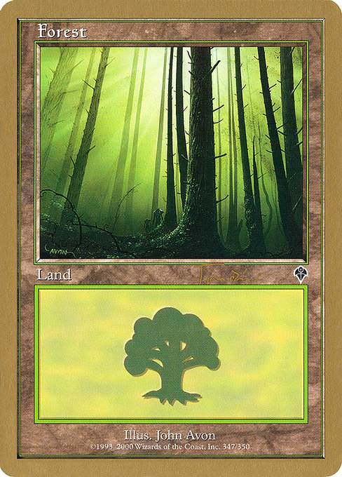 (英)森 / Forest【WC01】 World Championship Decks 2001 Jan Tomcani 金枠 No.123
