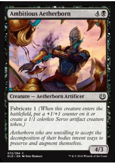 (英)【Foil】霊基体の野心家 / Ambitious Aetherborn【KLD】 No.072