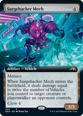 (英)【Foil】電圧改竄メカ / Surgehacker Mech ★拡張枠★ 【NEO】 No.500
