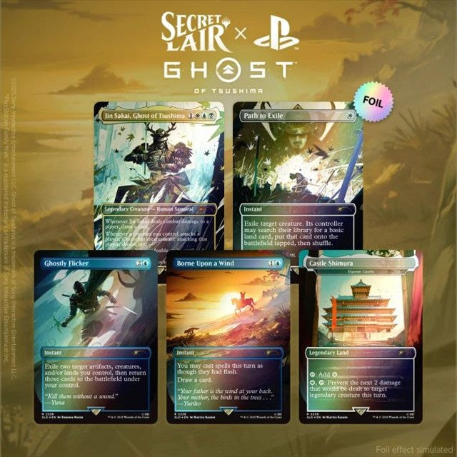 (英)Secret Lair x Ghost of Tsushima Foil Edition 【BOX】 ※発送方法は「ゆうパック」を選択してください。