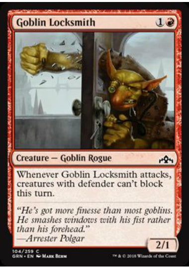(英)【Foil】ゴブリンの鍵師 / Goblin Locksmith【GRN】 No.104