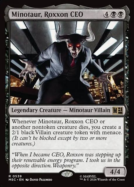 (英)ロクソン社のCEO、ミノタウロス / Minotaur, Roxxon CEO【MSC】 No.539