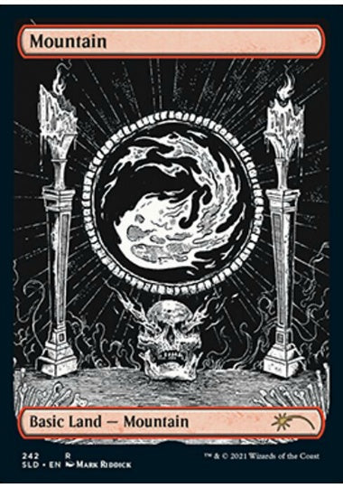 (英)【Foil】山 / Mountain【SLD】The Unfathomable Crushing Brutality of Basic Lands No.242