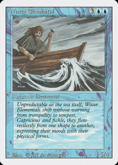 (英)水の精霊 / Water Elemental【3ED】 No.092