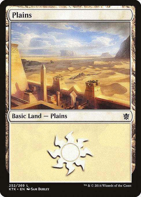(英)【Foil】平地 / Plains【KTK】 No.252