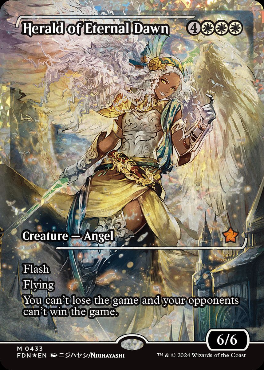 (英)【フラクチャーFoil】永遠曙光の伝令 / Herald of Eternal Dawn ★ショーケース枠★(ジャパン・ショーケース) 【FDN】 No.433