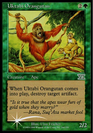 (英)【Foil】ウークタビー・オランウータン / Uktabi Orangutan【PRM】旧枠 アリーナプロモ No.002